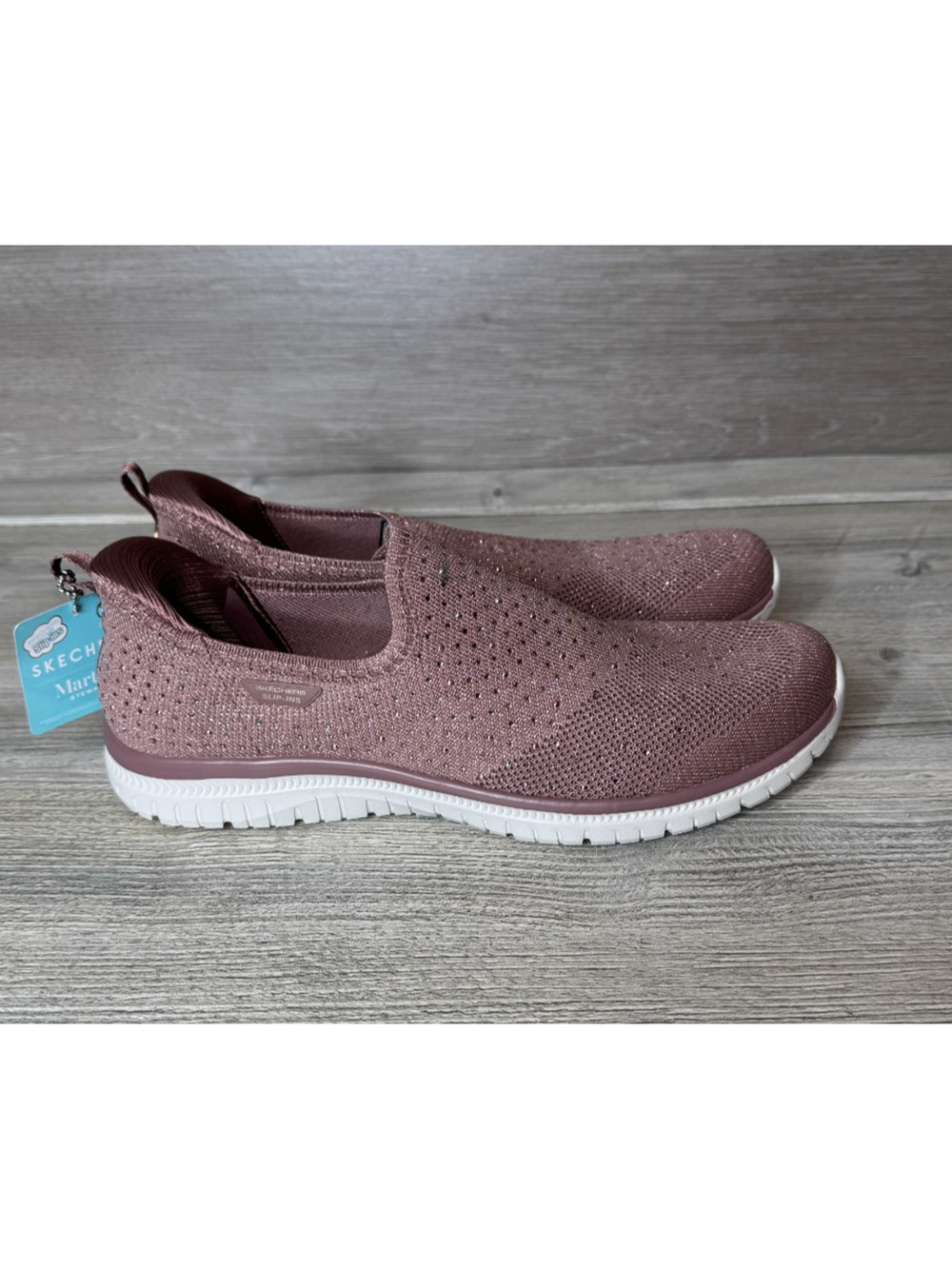 SKECHERS Martha Stewart Pink Glam Life Slip In’s Women Slate Sz 10 NWOB